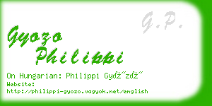 gyozo philippi business card